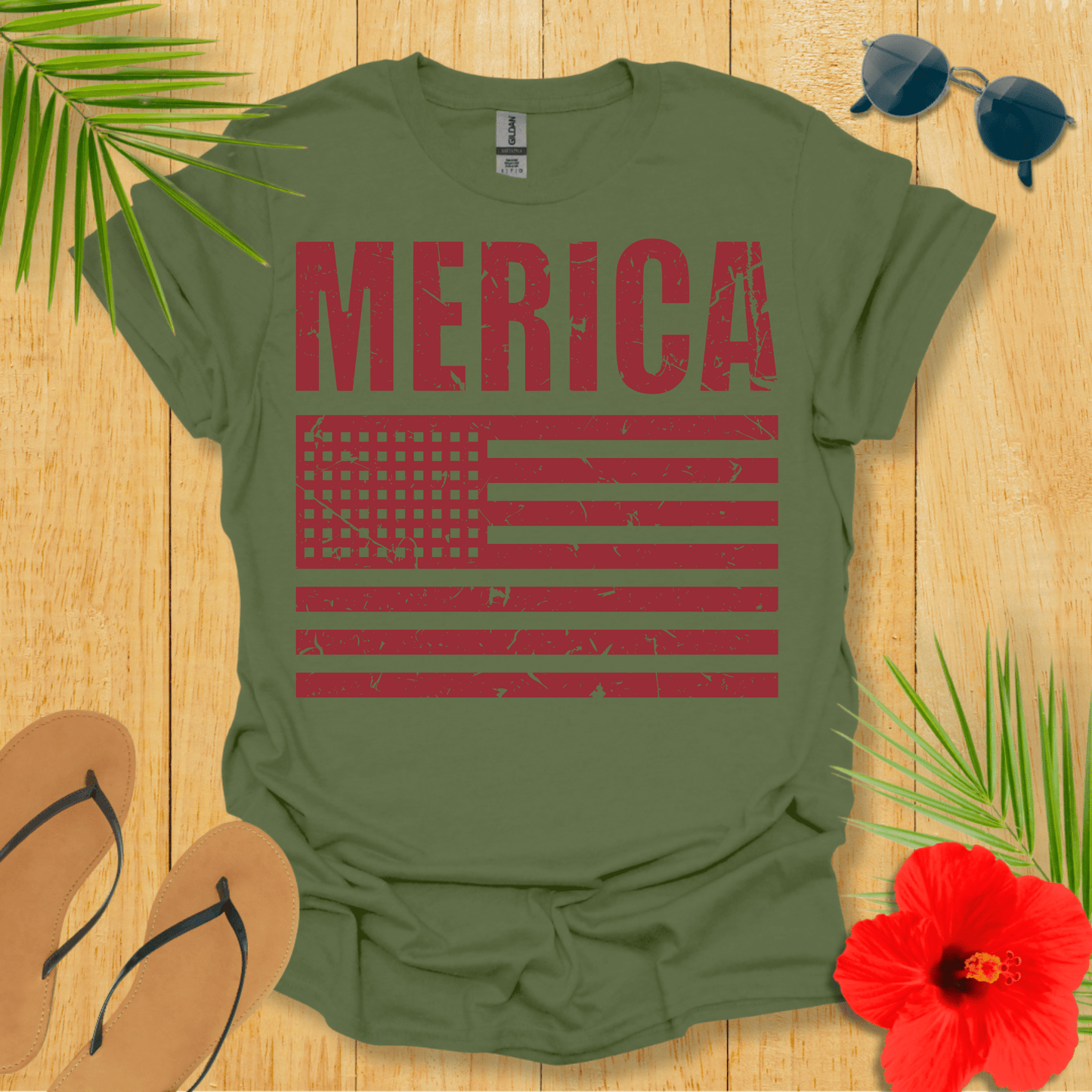 Merica Flag T-Shirt