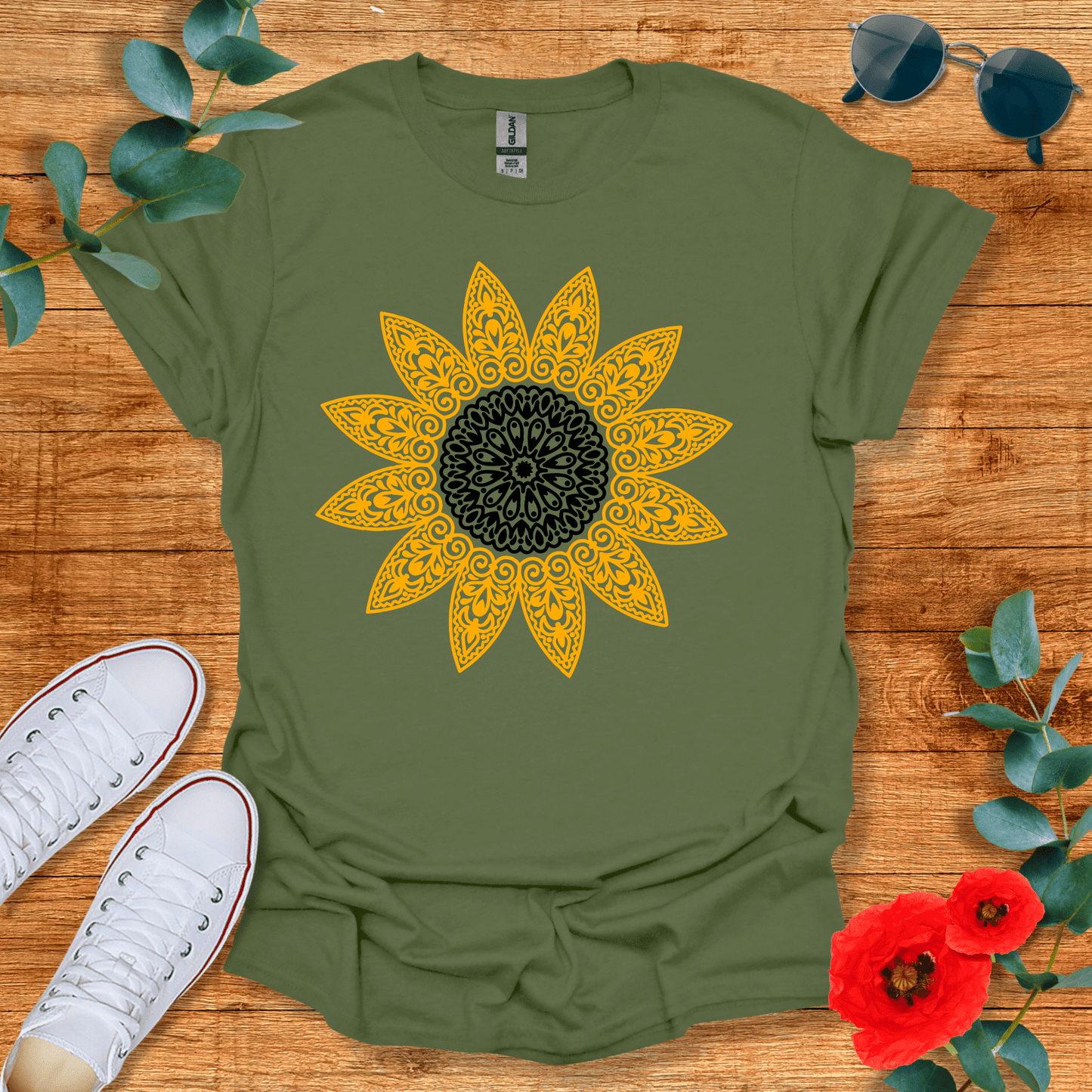 Sunflower Mandala T-Shirt