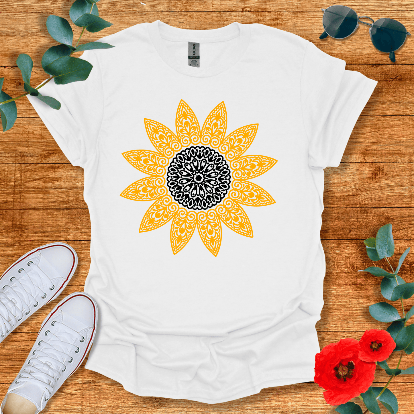Sunflower Mandala T-Shirt