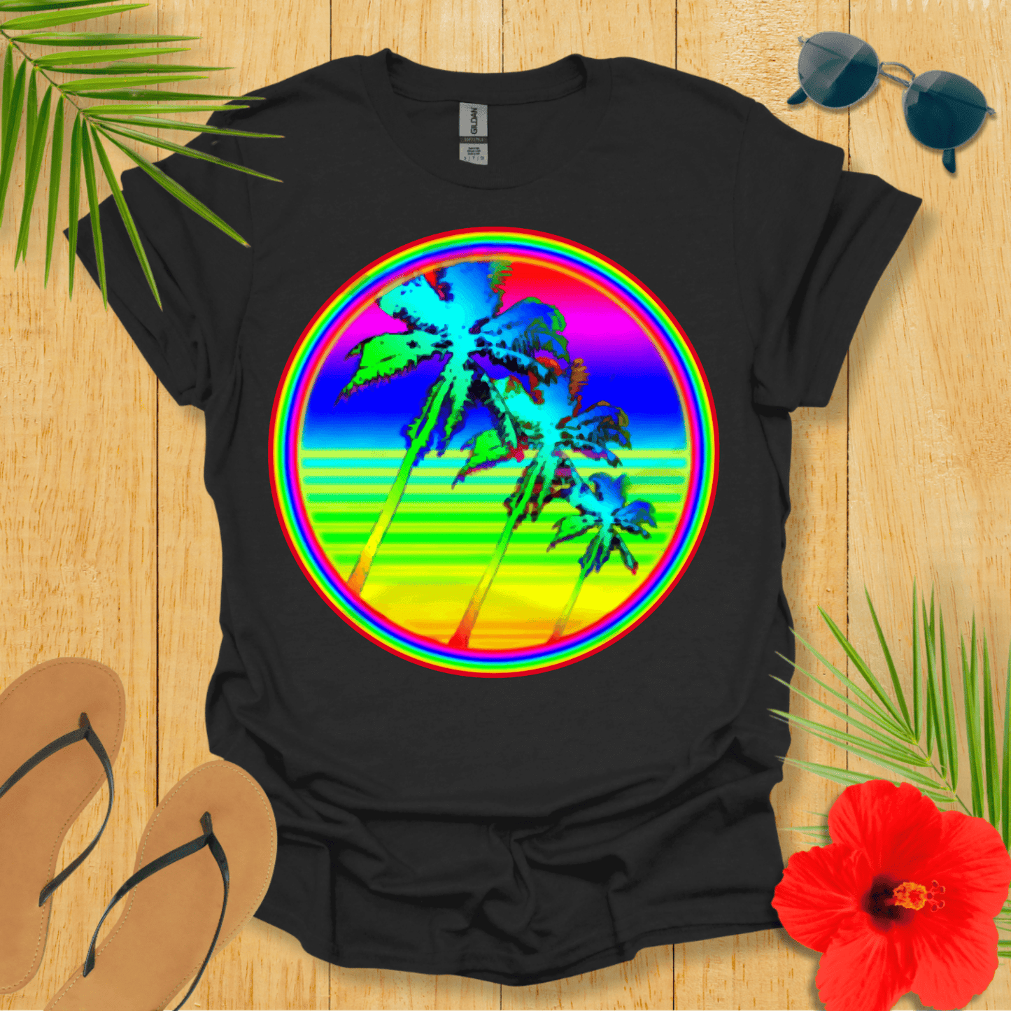 Rainbow Palm T-Shirt