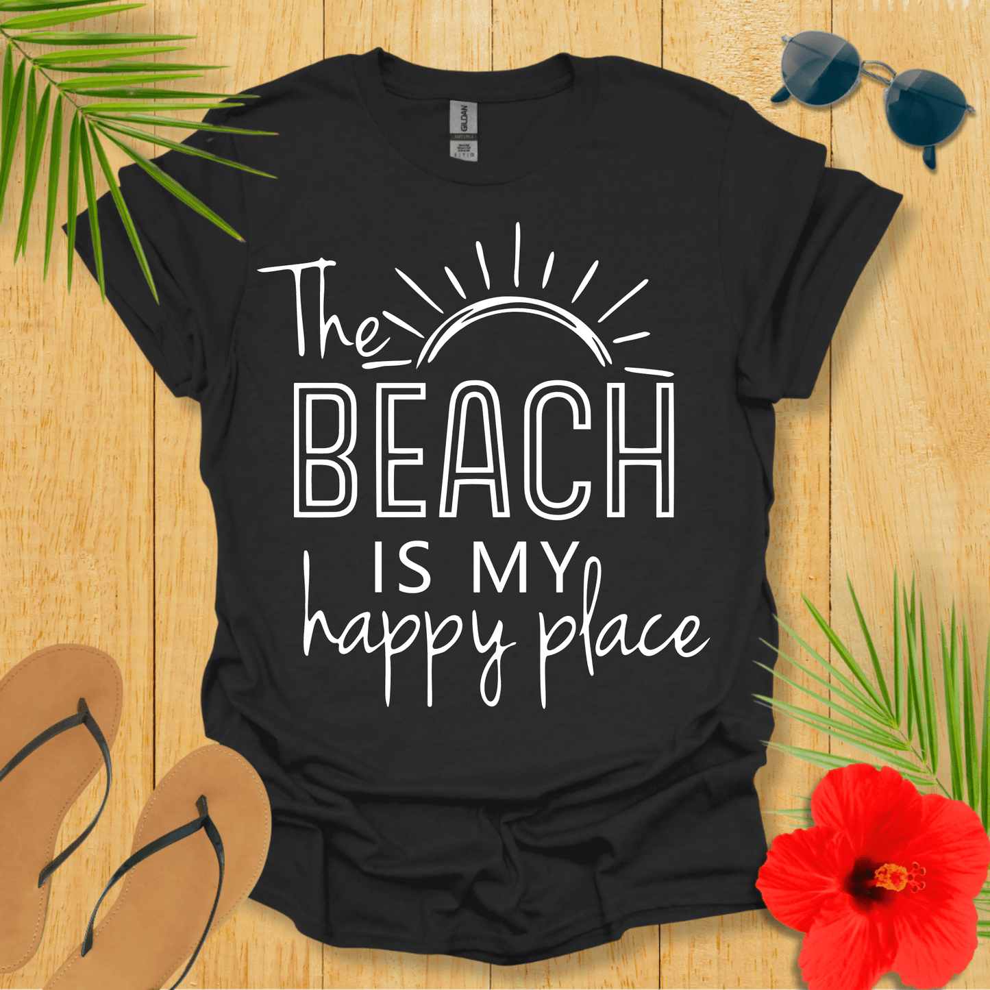 The Beach Is My Happy Place T-Shirt