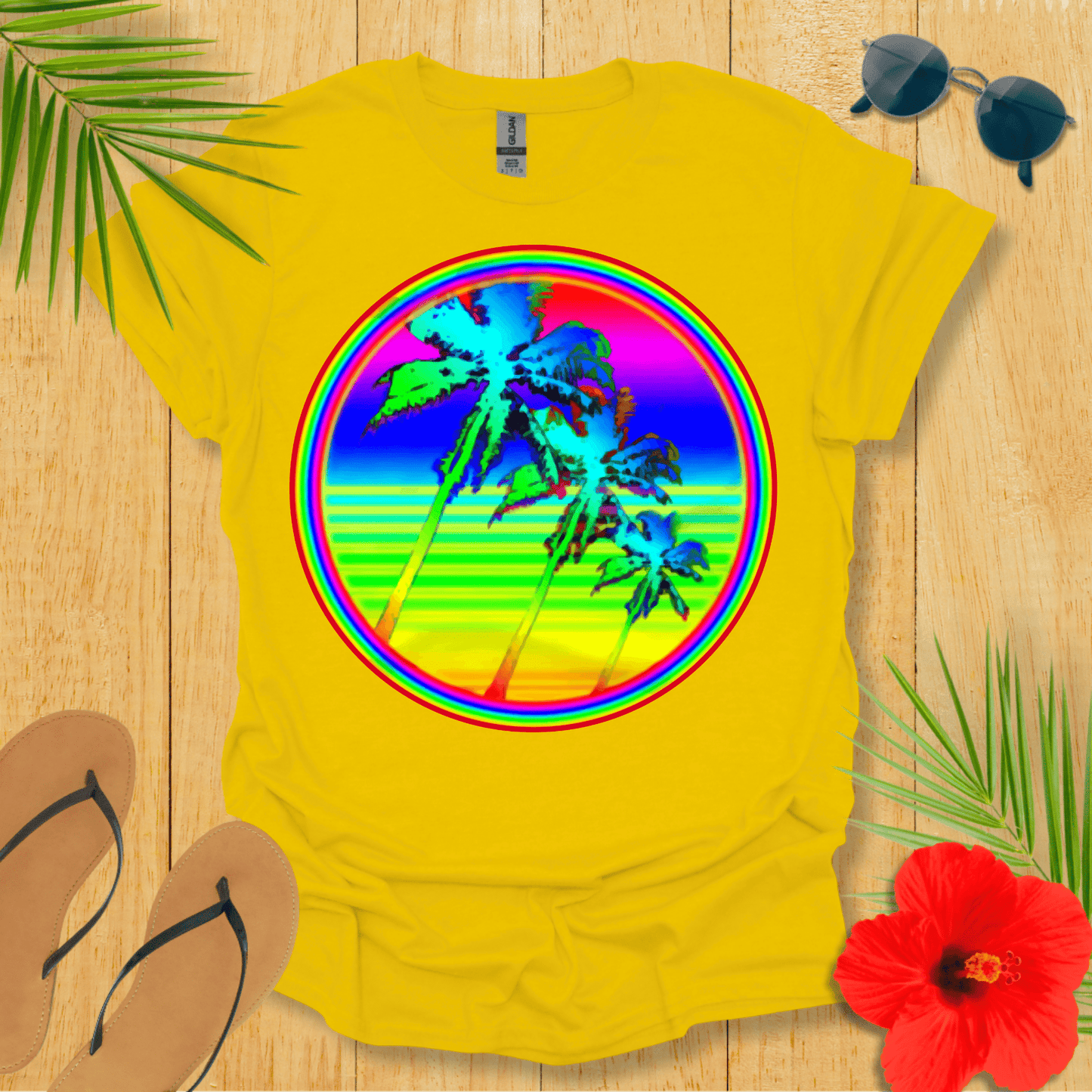 Rainbow Palm T-Shirt