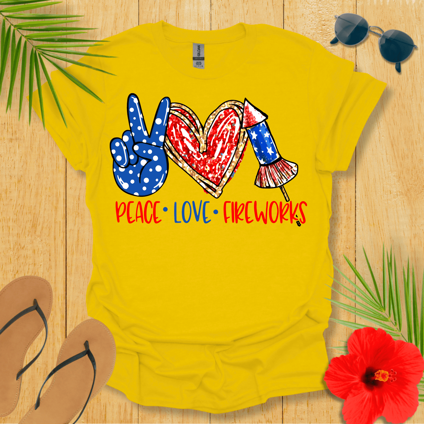 Peace Love Fireworks T-Shirt