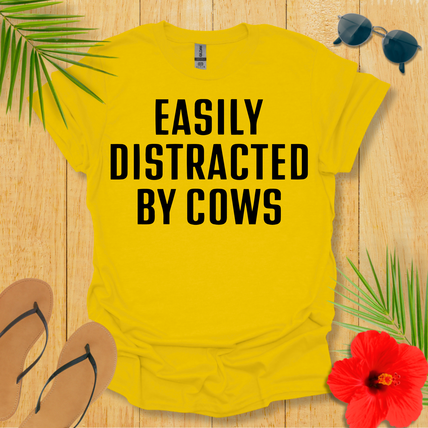 Easily Distracted By Cows T-Shirt