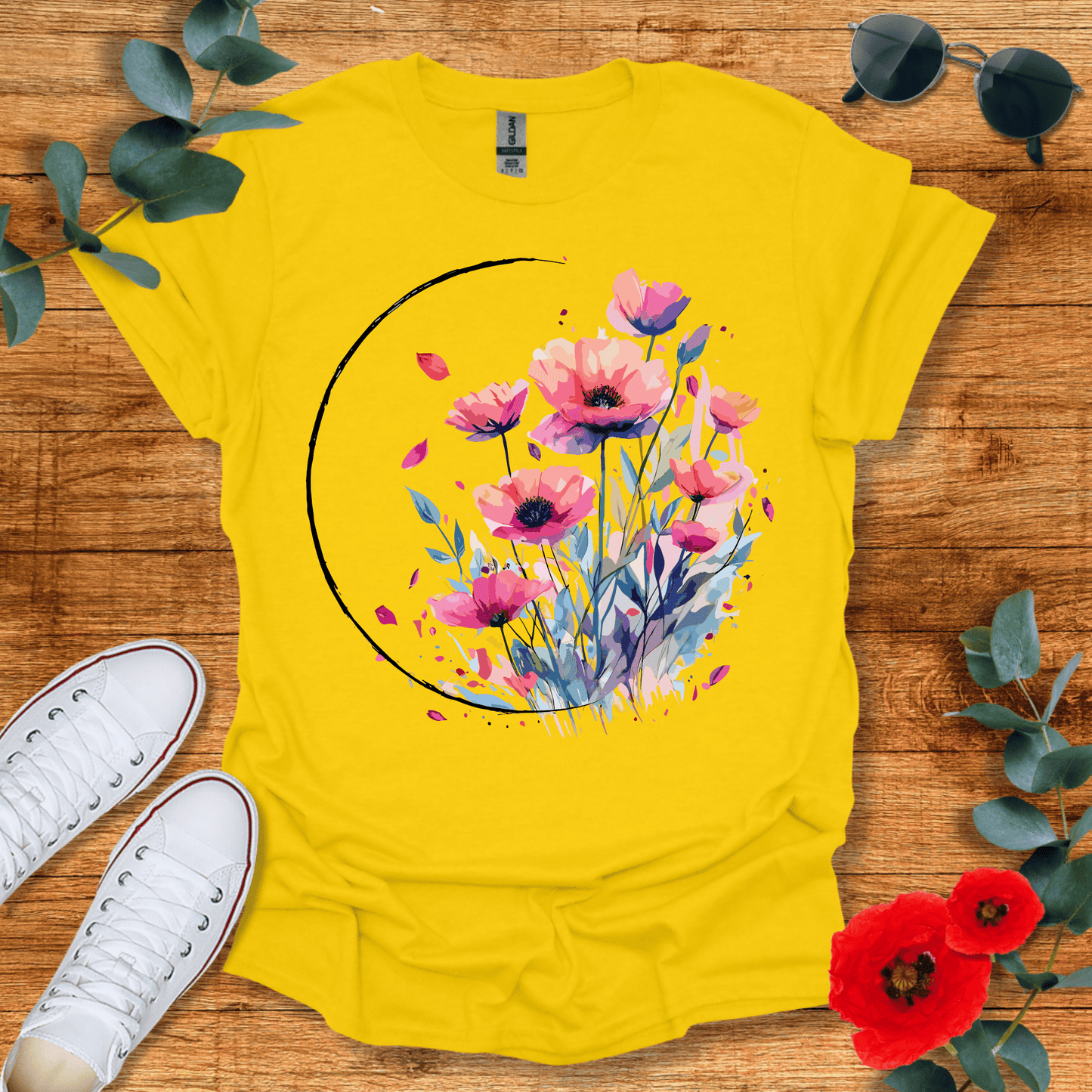 Watercolor Wildflowers T-Shirt