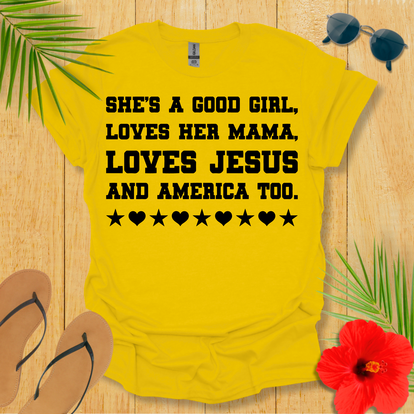 Good Girl Loves America Too T-Shirt