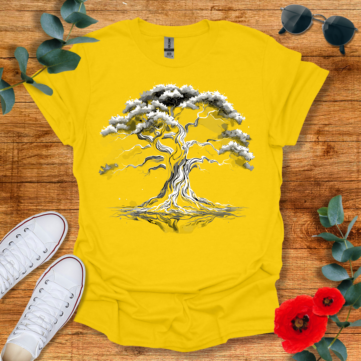 Black and White Tree T-Shirt