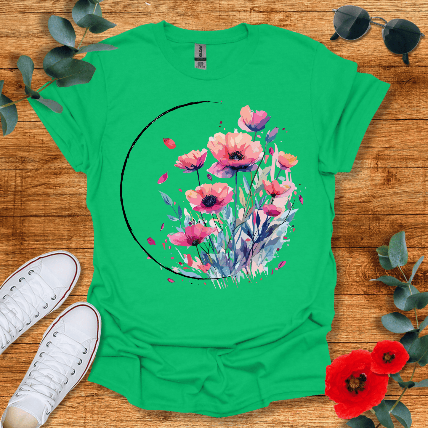 Watercolor Wildflowers T-Shirt