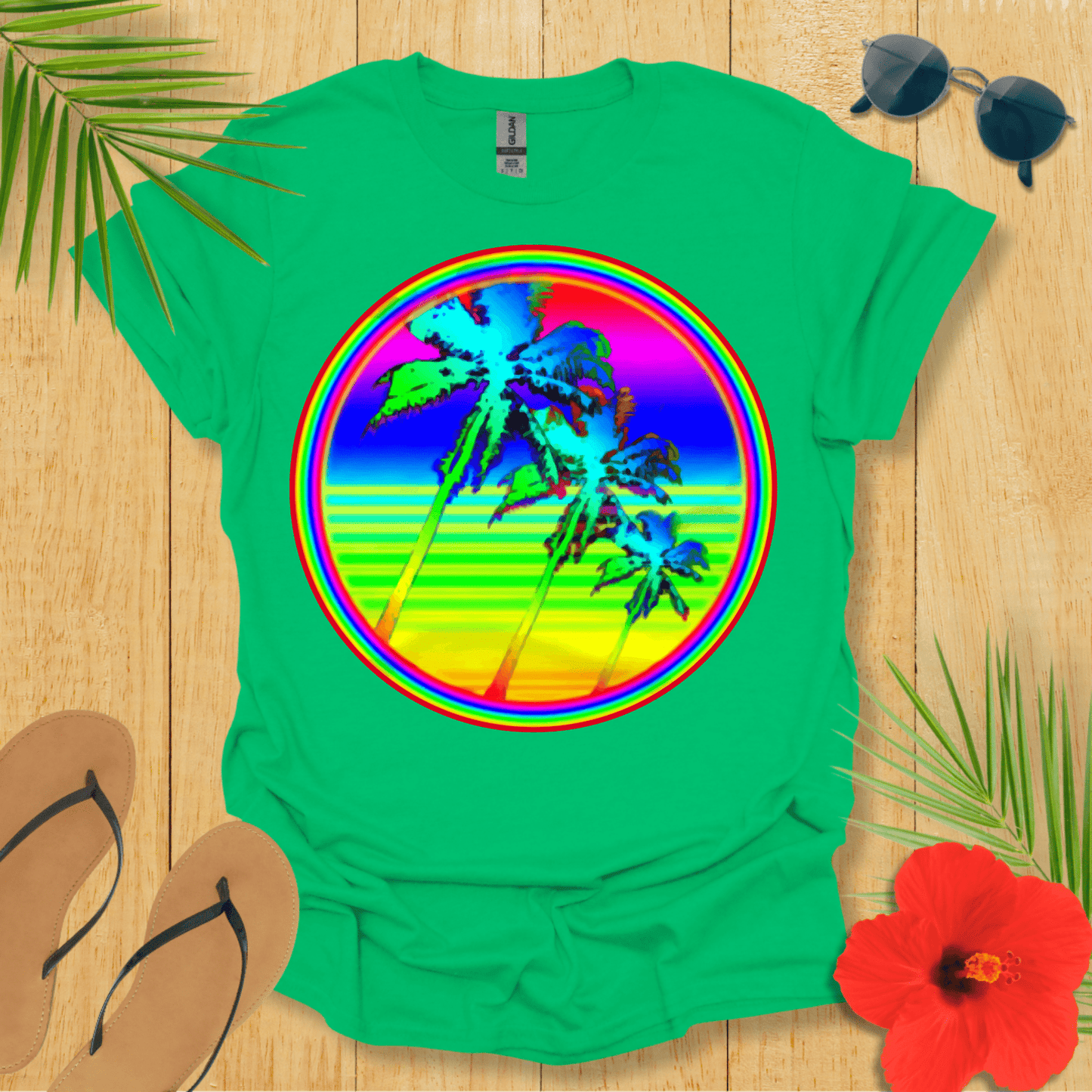 Rainbow Palm T-Shirt