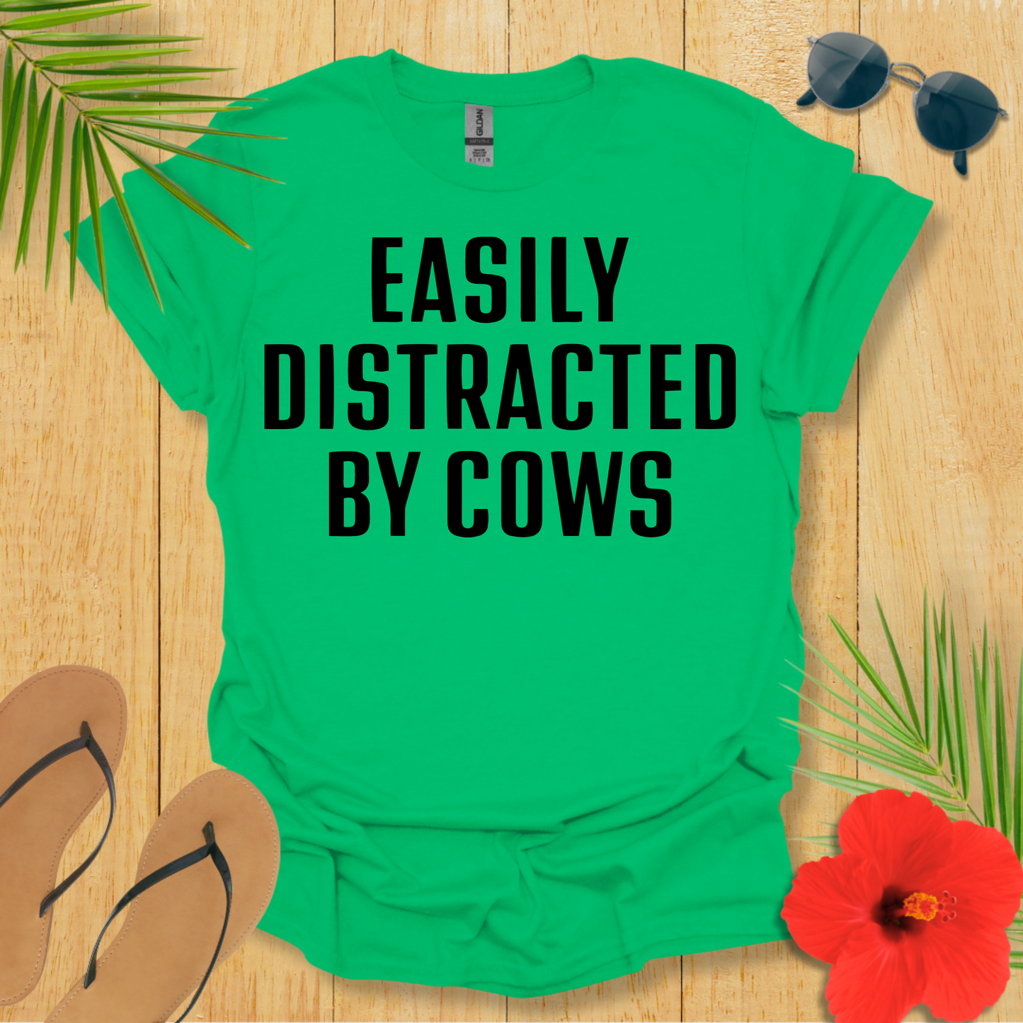 Easily Distracted By Cows T-Shirt