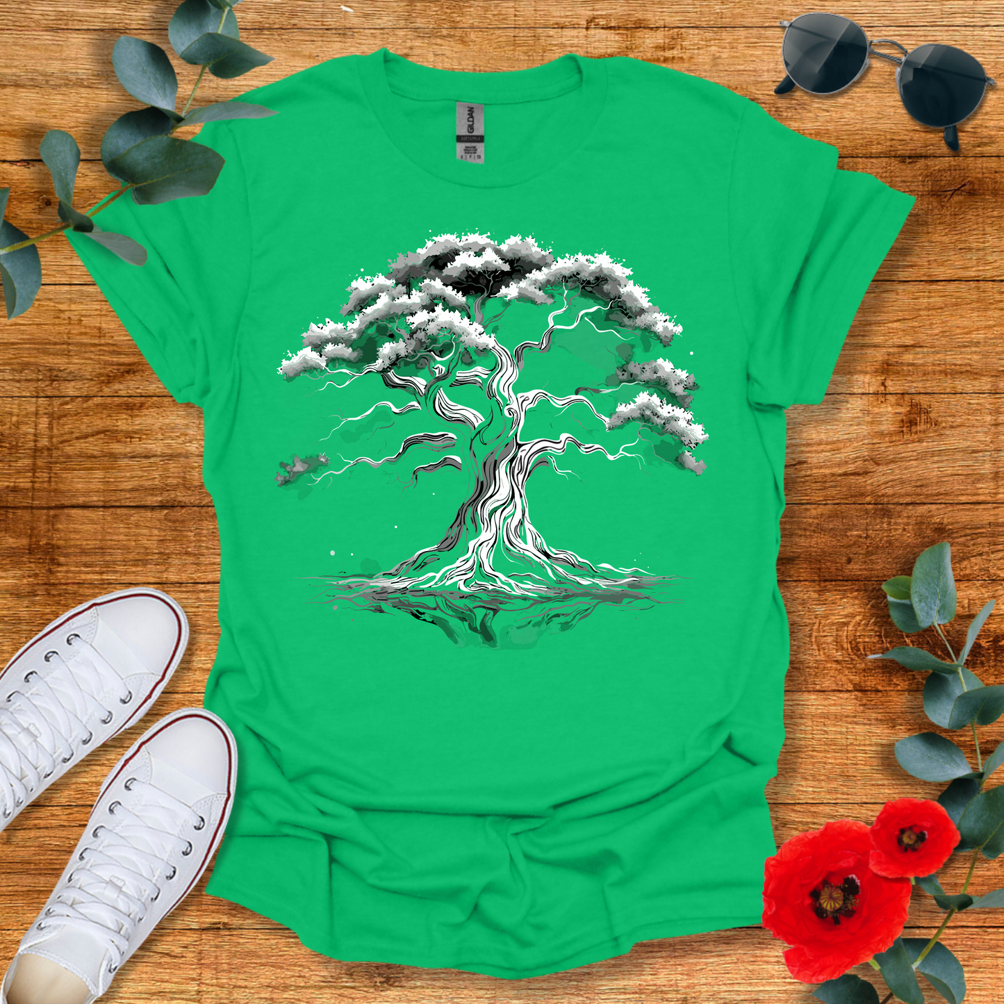 Black and White Tree T-Shirt