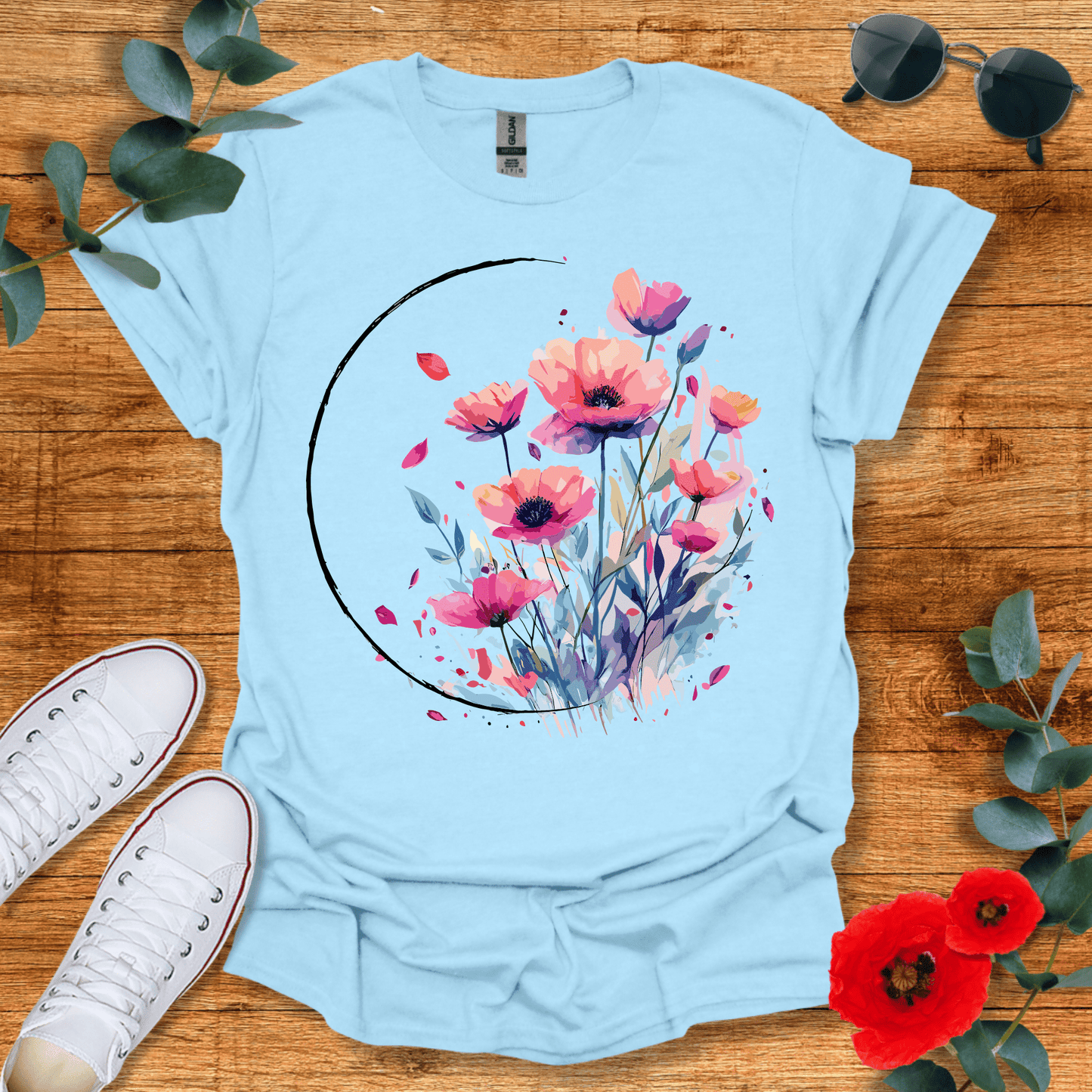 Watercolor Wildflowers T-Shirt