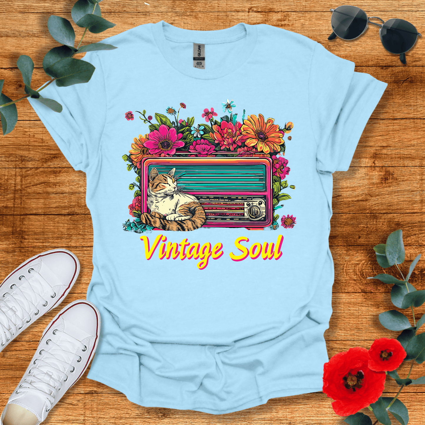 Vintage Cat T-Shirt