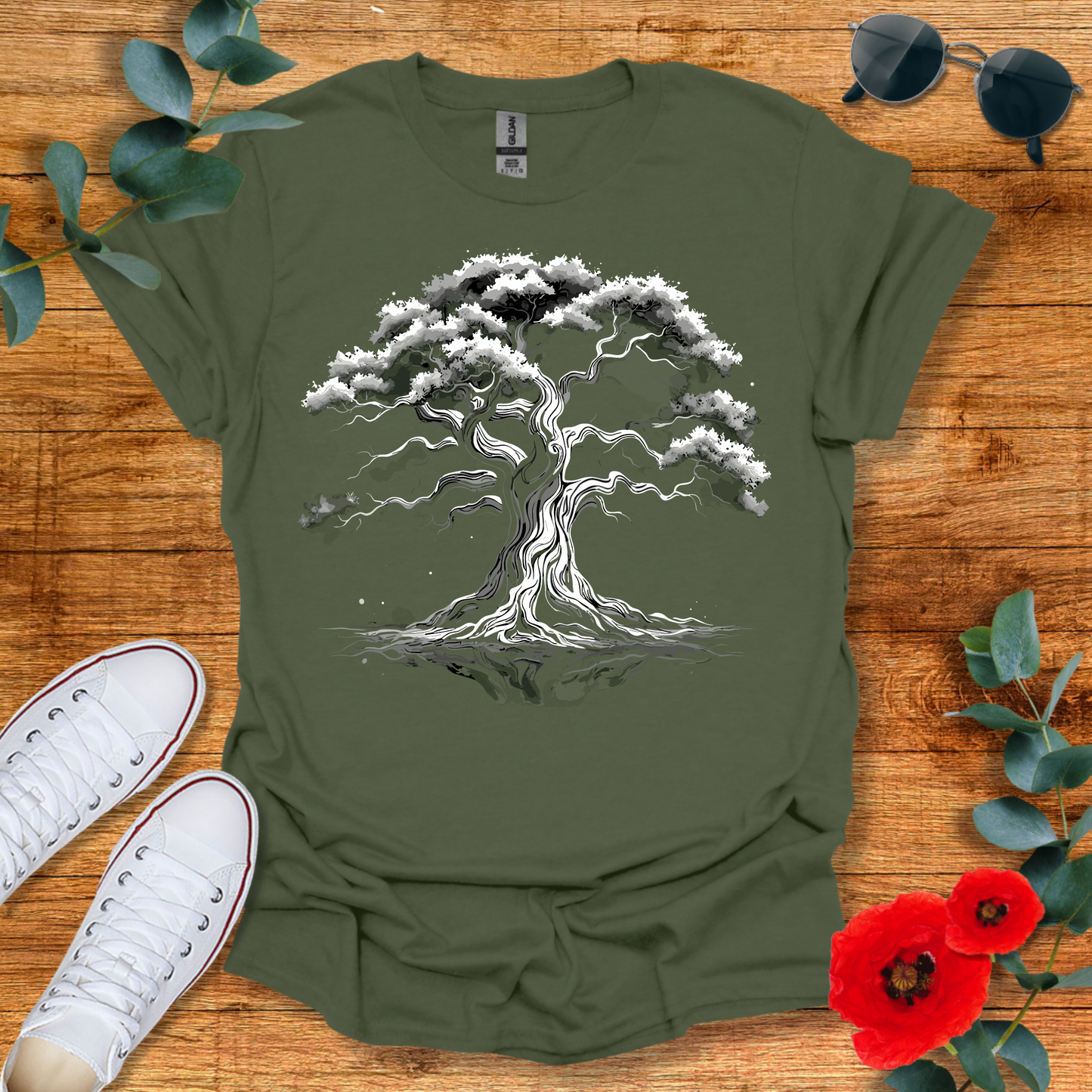 Black and White Tree T-Shirt