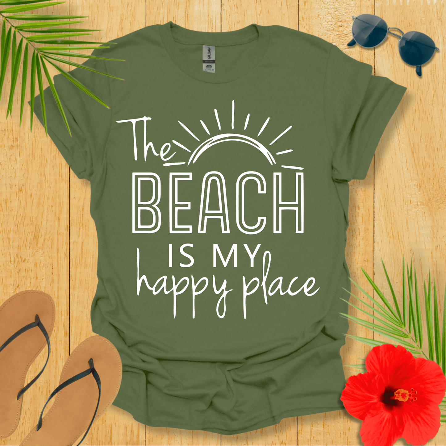 The Beach Is My Happy Place T-Shirt