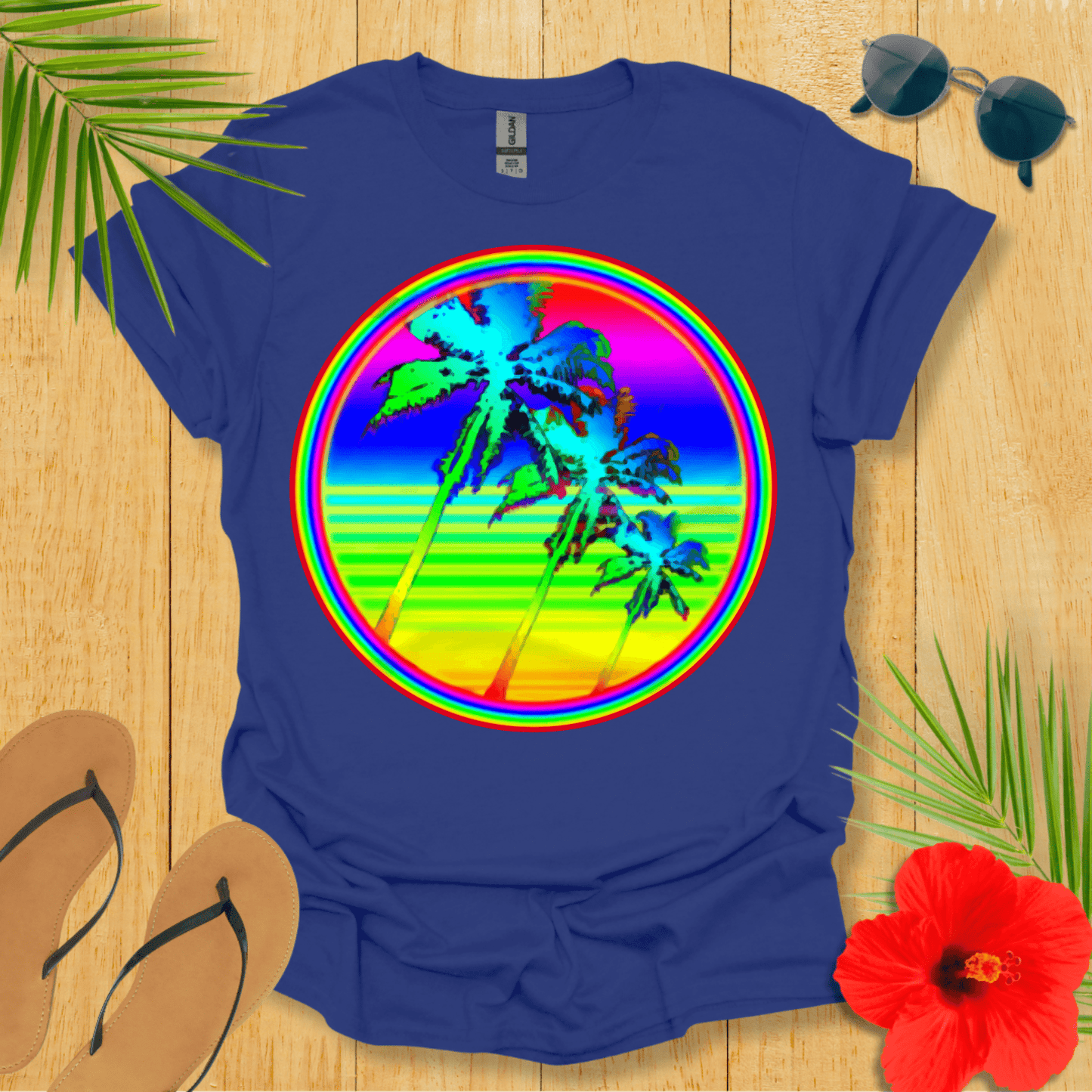 Rainbow Palm T-Shirt