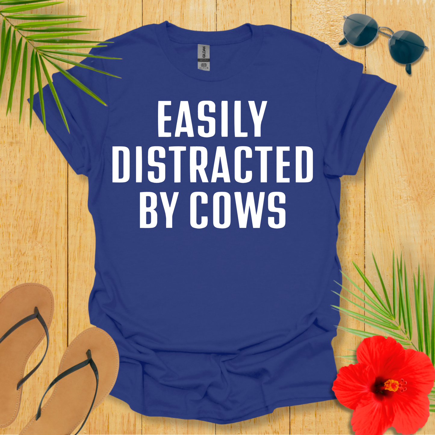 Easily Distracted By Cows T-Shirt