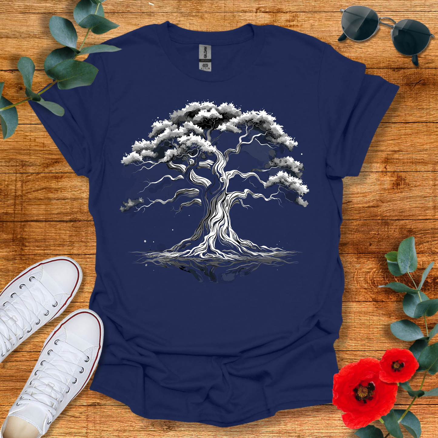 Black and White Tree T-Shirt