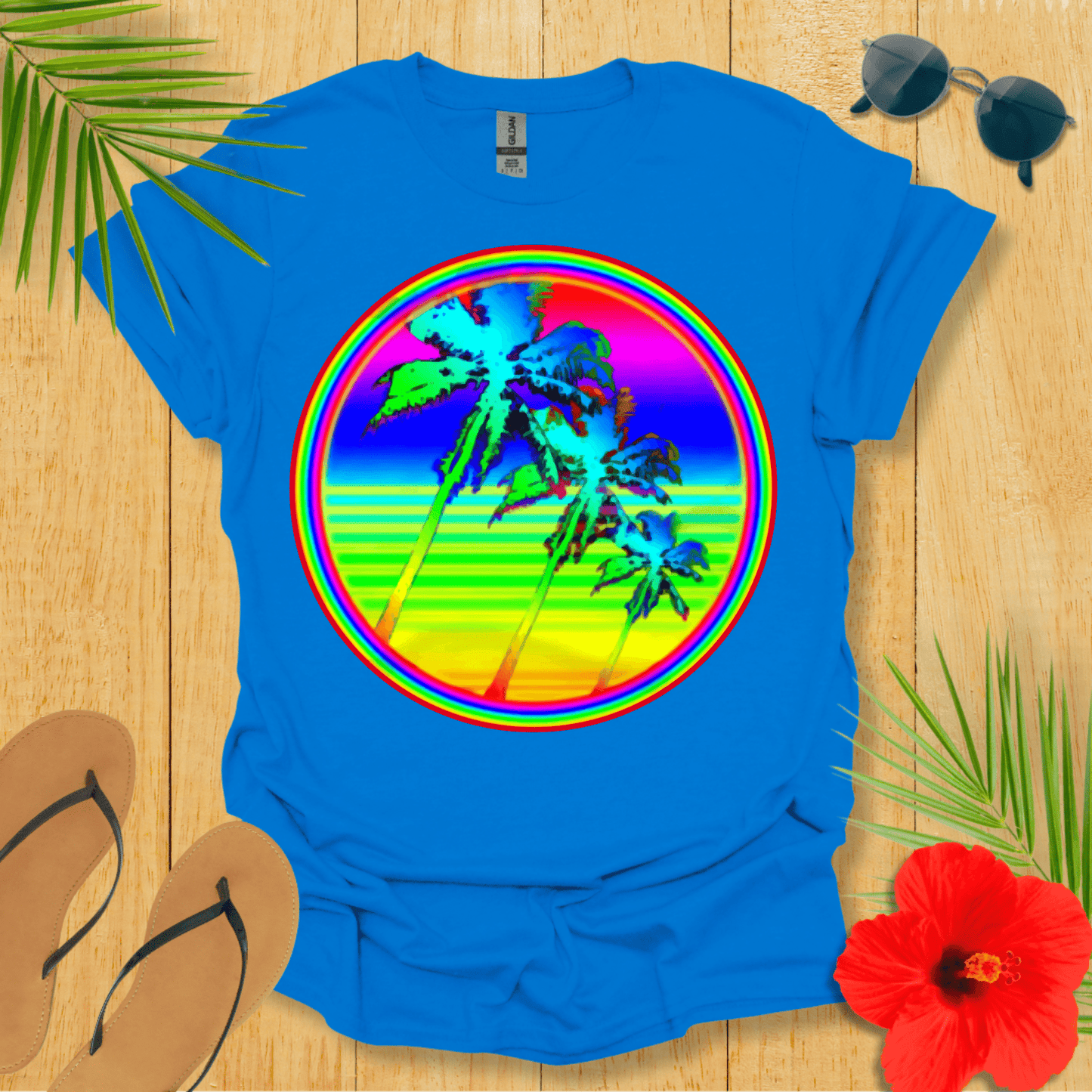 Rainbow Palm T-Shirt