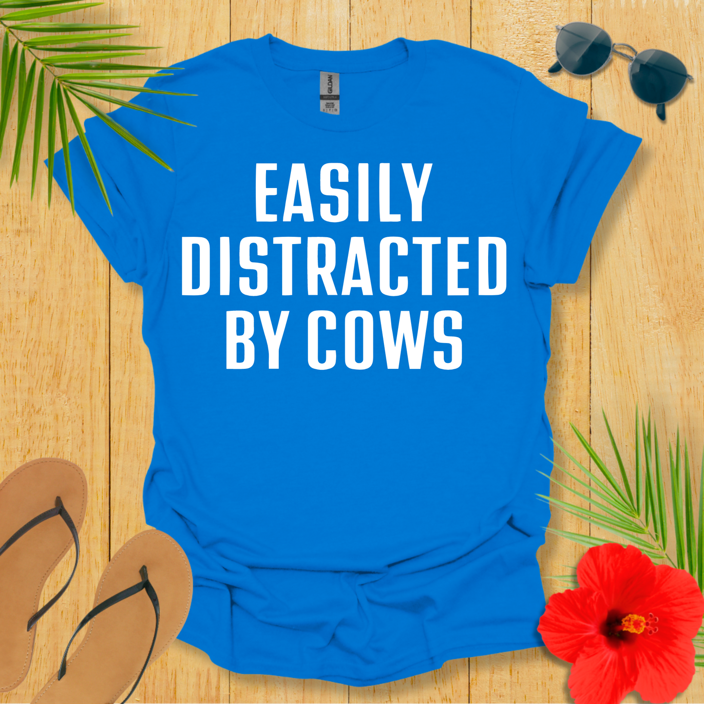 Easily Distracted By Cows T-Shirt