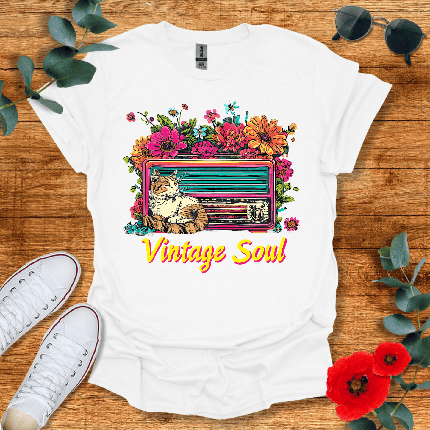 Vintage Cat T-Shirt