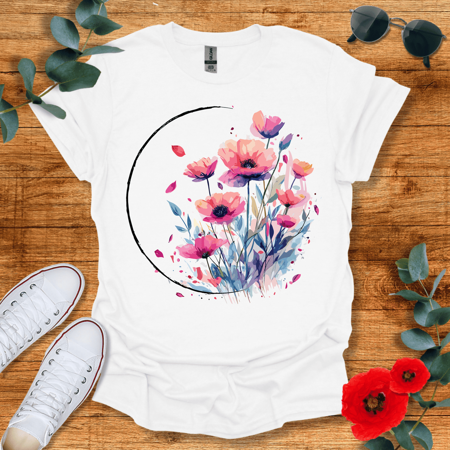 Watercolor Wildflowers T-Shirt