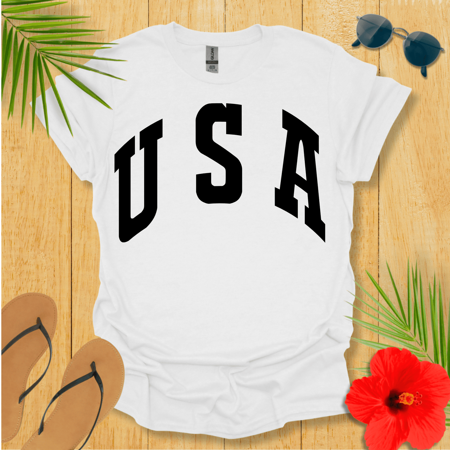 Plain USA T-Shirt