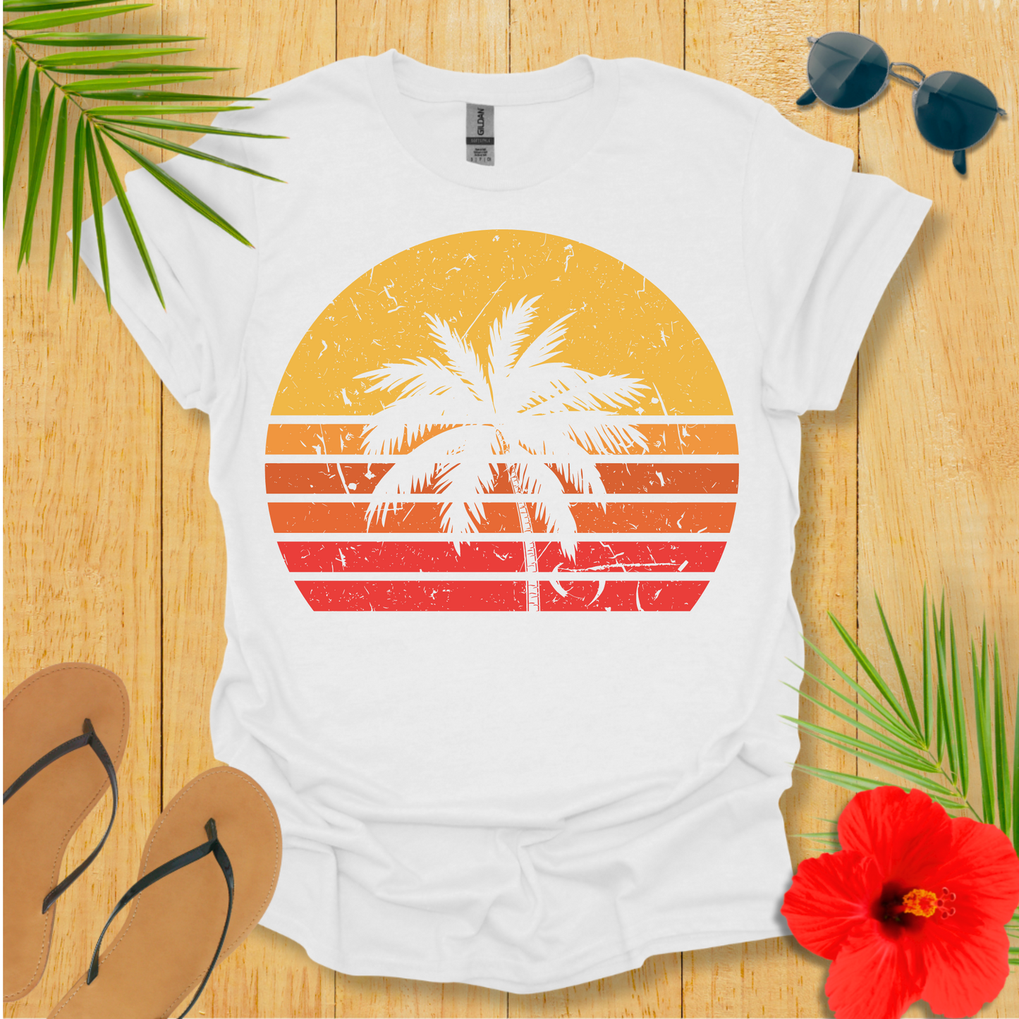 Palm Tree Sunset T-Shirt