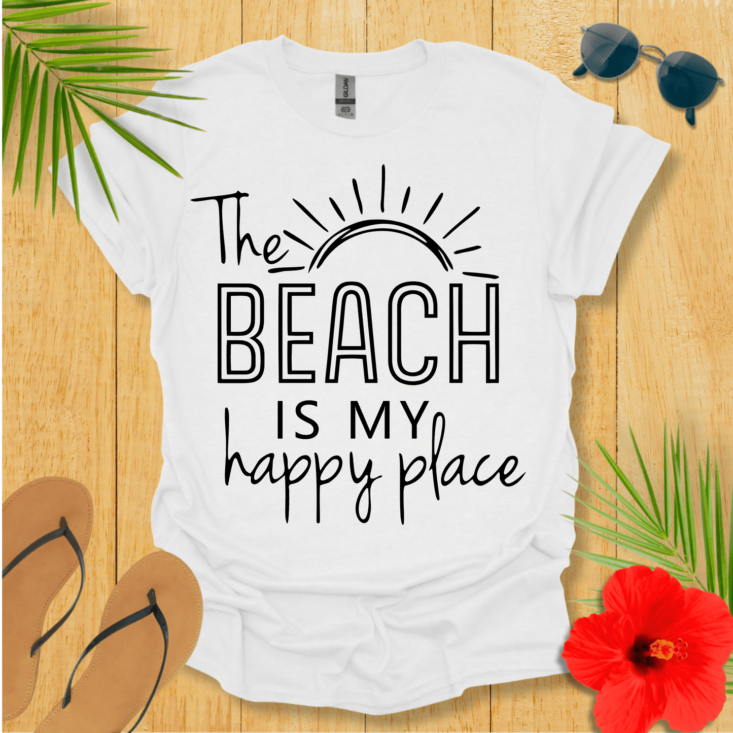 The Beach Is My Happy Place T-Shirt